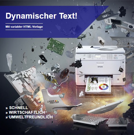 Beispiel einer dynamisch erzeugten Newslettergrafik