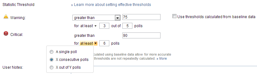 Consecutive Polls im Solarwinds Server and Application Monitor 6.1